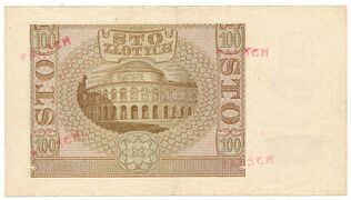 rewers fałszerstwa 100-złotówki 1940