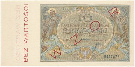 Wzór 10 złotych 1929 awers.jpg