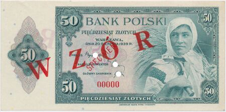 50 złotych 20 sierpnia 1939 WZÓR SPECIMEN awers.jpg