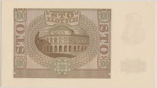 Rewers fałszerstwa ZWZ 100-złotówki 1940